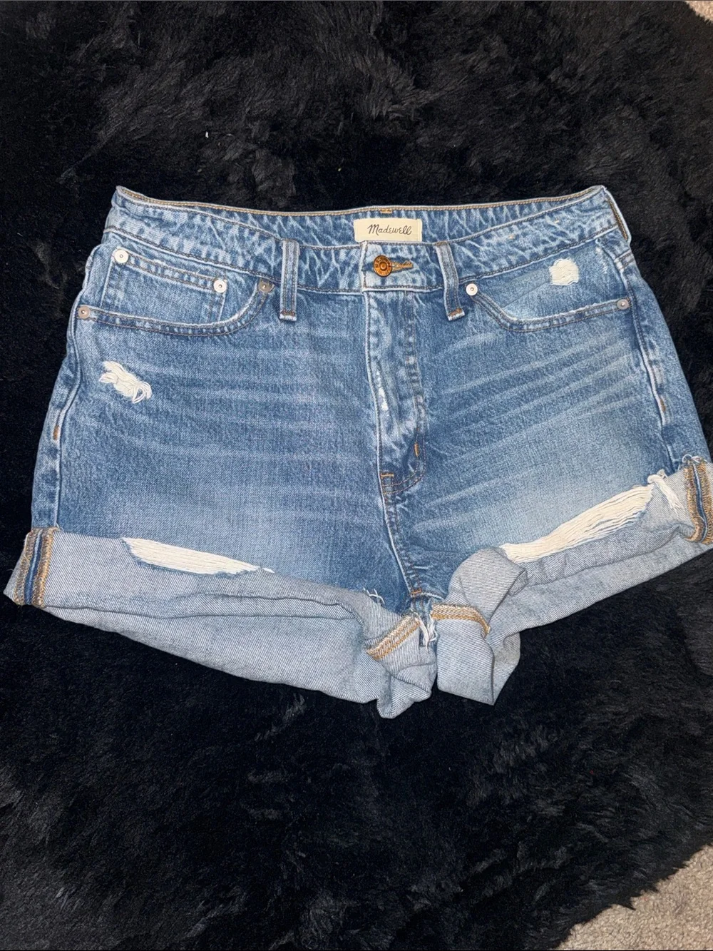 Madewell Relaxed Mid-Length Denim Shorts – Size 29